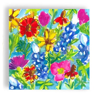 5" Sq Wildflowers Beverage Napkins