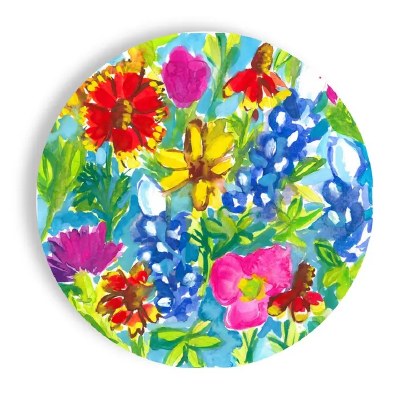 Pack of 24 9" Round Wildflower Paper Plates
