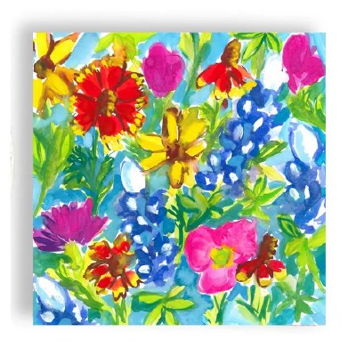 6.5" Sq Wildflowers Lunch Napkins