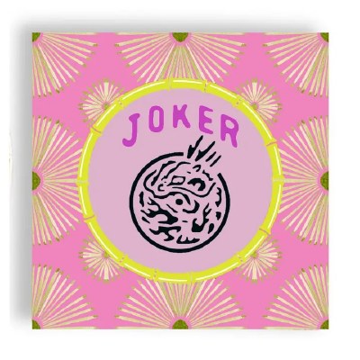 5" Sq Mahong "Joker" Beverage Napkins