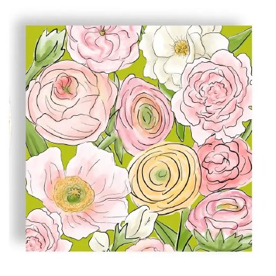 6.5" Sq Fabulous Floral Lunch Napkins