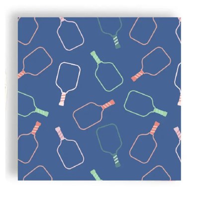 5" Sq Pickleball Paddles Beverage Napkins