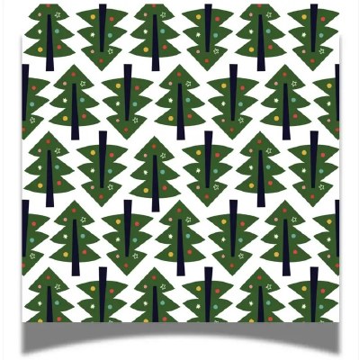 5" Sq Jolly Christmas Trees Beverage Napkins