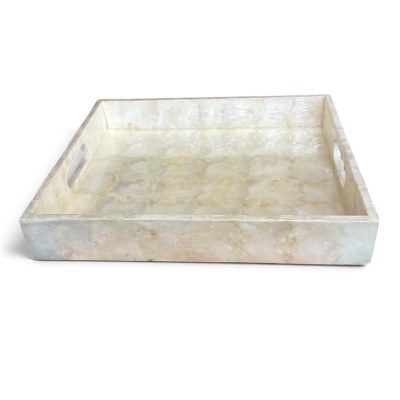 14" x 16" Natural Capiz Tray