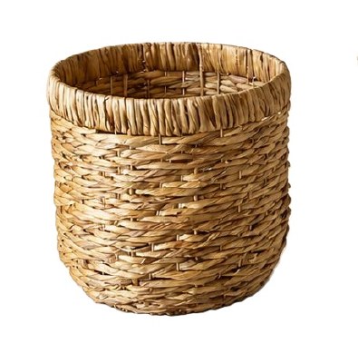 16" Round Brown Woven Basket