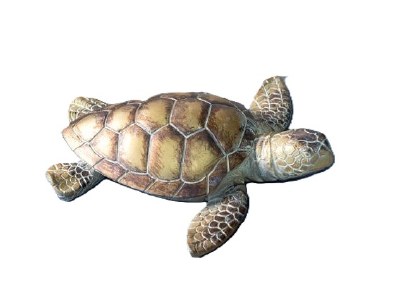 6" Brown and Gold Polyresin Turtle Figurine