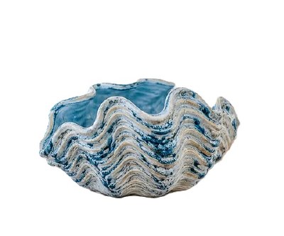 8" Blue and White Ceramic Bowls