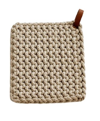 8" Sq Solid Sage Potholder