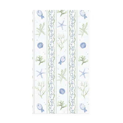 8" x 5" Seascape Stripes Guest Towels