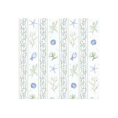 6.5" Seascape Stripes Lunch Napkins