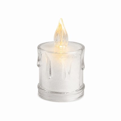 2.5" LED Clear Drip Acrylic Candle