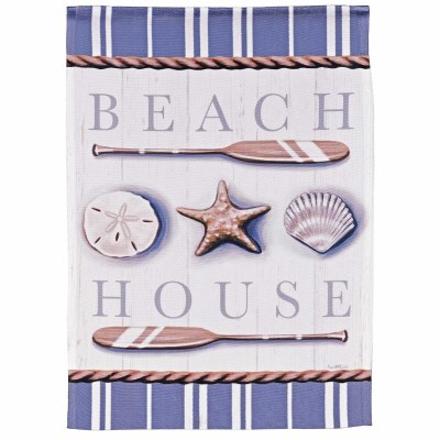 18" x 13" " Beach House" Mini Garden Flag