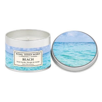 5.5 Oz Beach Fragrance Candle Tin