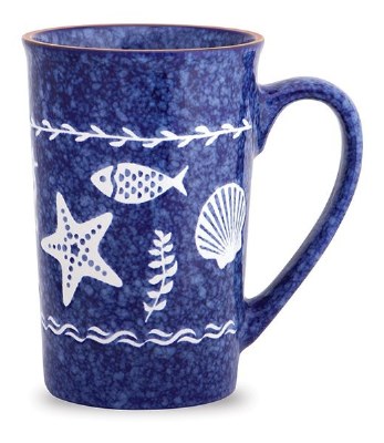 16 Oz Tall Blue Sealife Mug
