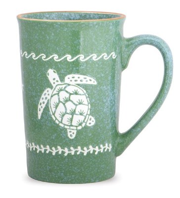16 Oz Tall Green Sea Turtle Mug