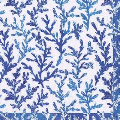 6.5" Blue Ocean Tide Lunch Napkins