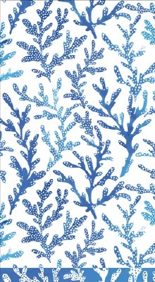 8" x 5" Blue Ocean Tide Guest Towels