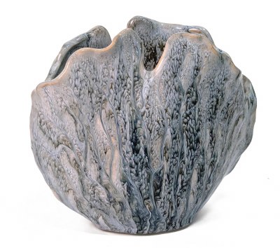 7" Blue Sea Fan Vase