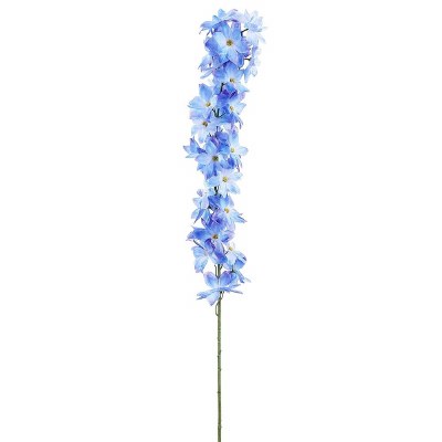 47" Faux Blue Delphinium Spray