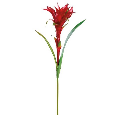 32" Faux Red Guzmania