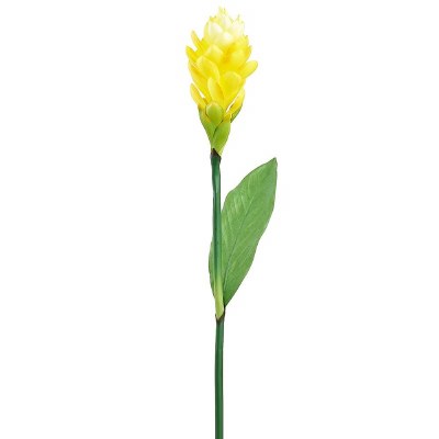 32" Faux Yellow Ginger Spray