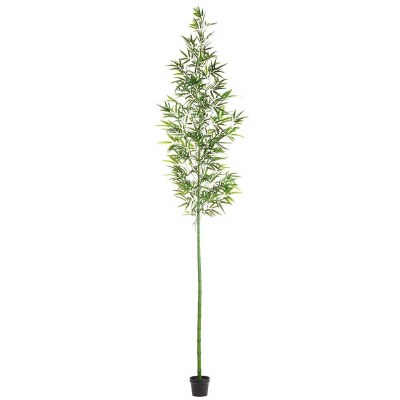 10' Faux Bamboo Tree in a Black Pot