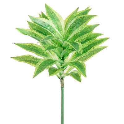 16" Faux Variegated Cordyline Spray