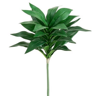 16" Faux Green Cordyline Spray
