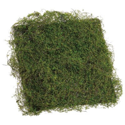 10" Sq Faux Green Moss Sheet