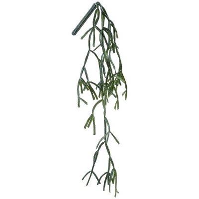 21" Faux Green Hanging Pencil Cactus