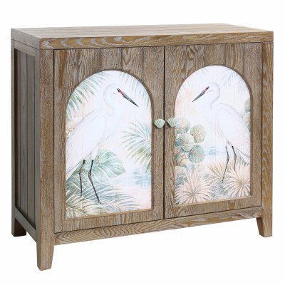 38" Brown Two Door Egret Cabinet