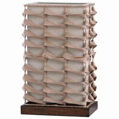 14" Light Brown Woven Uplight