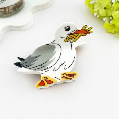 Seagull With French Fry Hair Clip