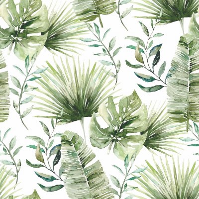 6.5" Sq Jungle Leaves Lunch Napkins