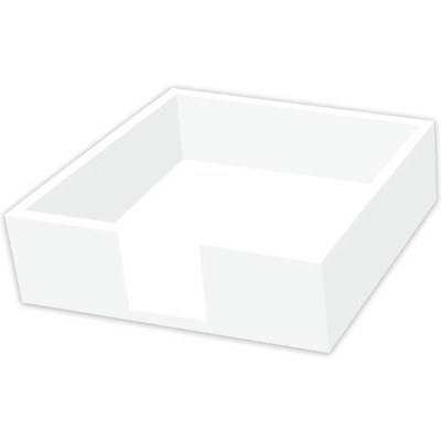 White Wood Lunch Napkin Holder