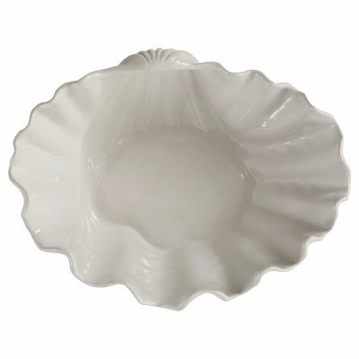 12" White Shell Bowl