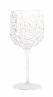 10 oz Clear Snow Crystal Acrylic Wine Glass