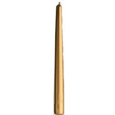12" Gold Taper Candle