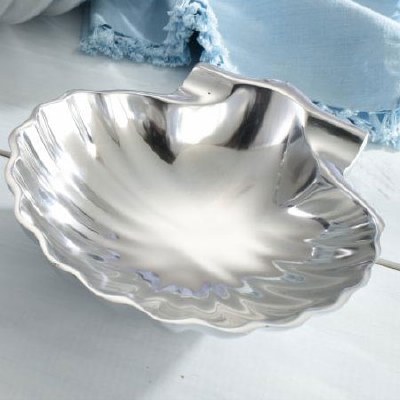 6" Aluminum Metal Shell Dish