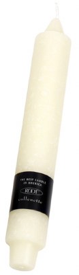 9" Ivory Timberline Collenette Candle