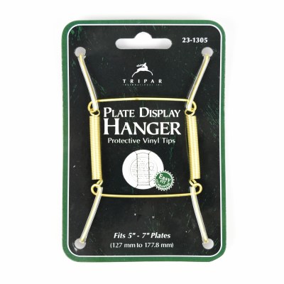 7" Small Gold Metal Wire Plate Hanger