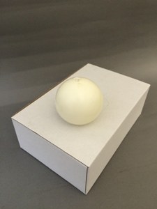 2.75" Cream Candle Ball