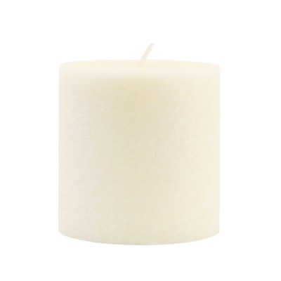 3" x 3" Ivory Unscented Timberline Pillar Candle