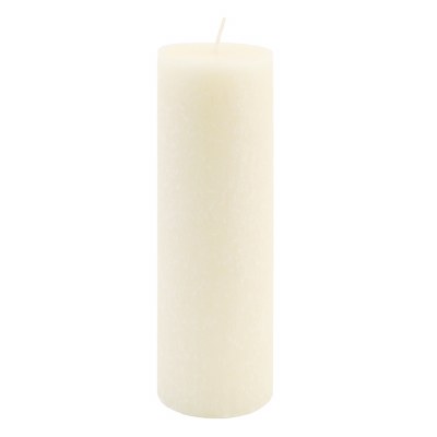 9" x 3" Ivory Unscented Timberline Pillar Candle