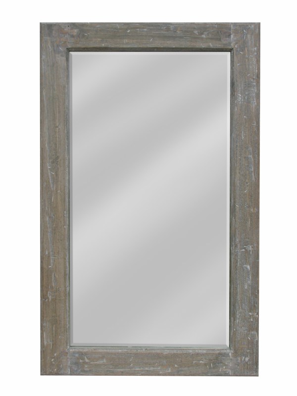 36 X 22 Natural Driftwood Cottage Slat Wood Mirror