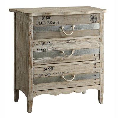 31 Driftwood 3 Drawer Chest With Rope Handles Wilford Lee