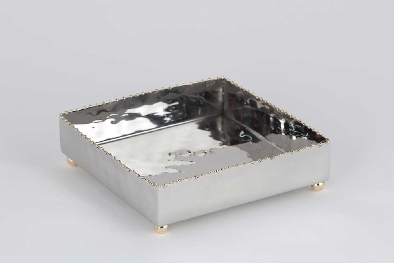 silver napkin box
