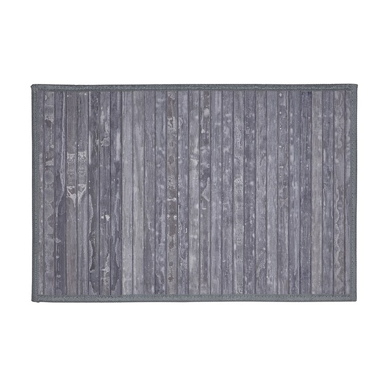 13" x 19" Gray Rustic Flexible Slat Wood Placemat Wilford & Lee Home