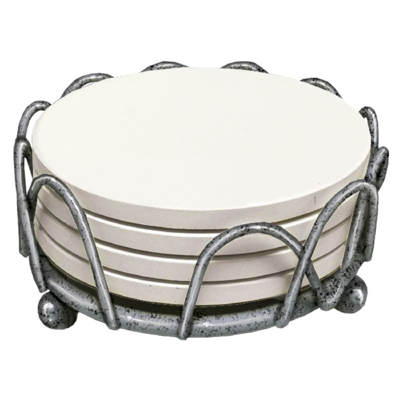 5" Round Gray Loop Coaster Holder Wilford & Lee Home Accents