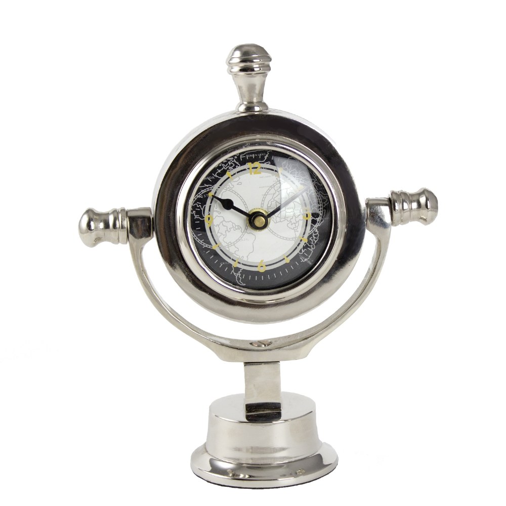 10 Silver Nautical Desk Clock Wilford Lee Home Accents